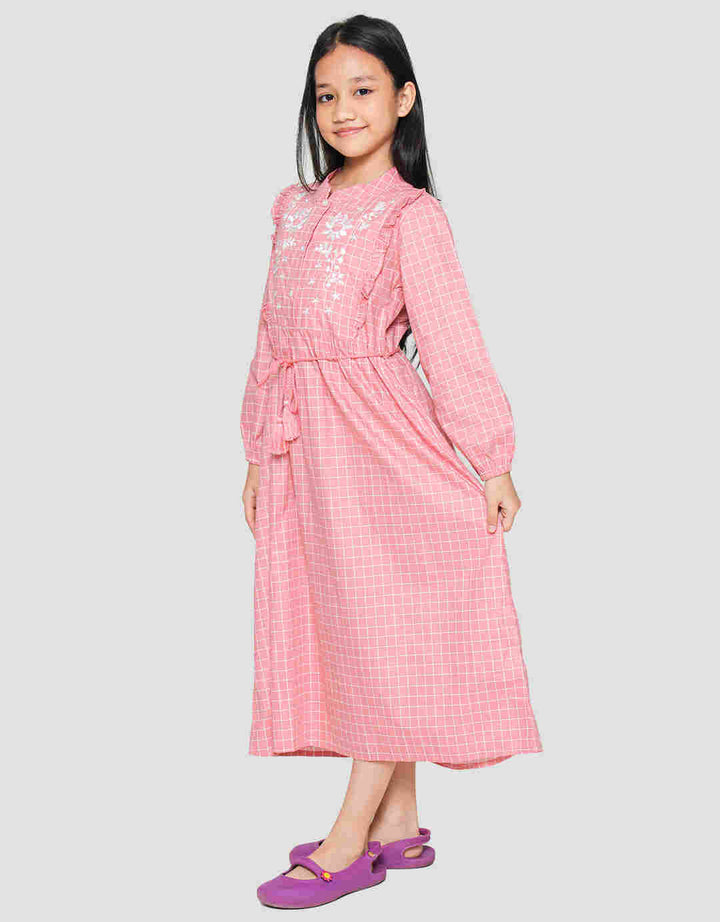 Nevada Chest Flower Maxi Dress Anak Perempuan