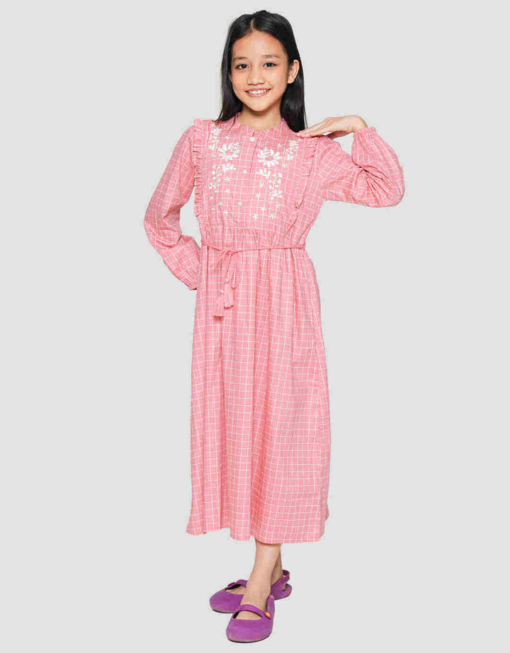 Nevada Chest Flower Maxi Dress Anak Perempuan