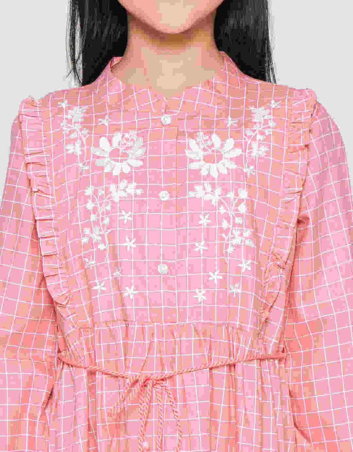 Nevada Chest Flower Maxi Dress Anak Perempuan