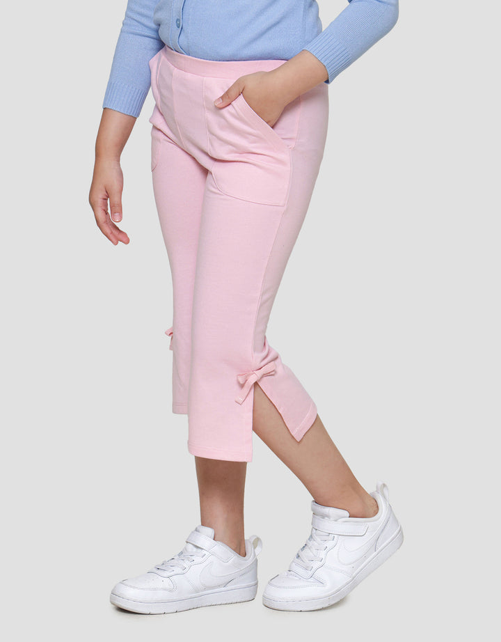 Little M Knit Slit Samping Celana Panjang Anak Perempuan
