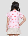 Little M Aop Cherry Kaos Anak Perempuan