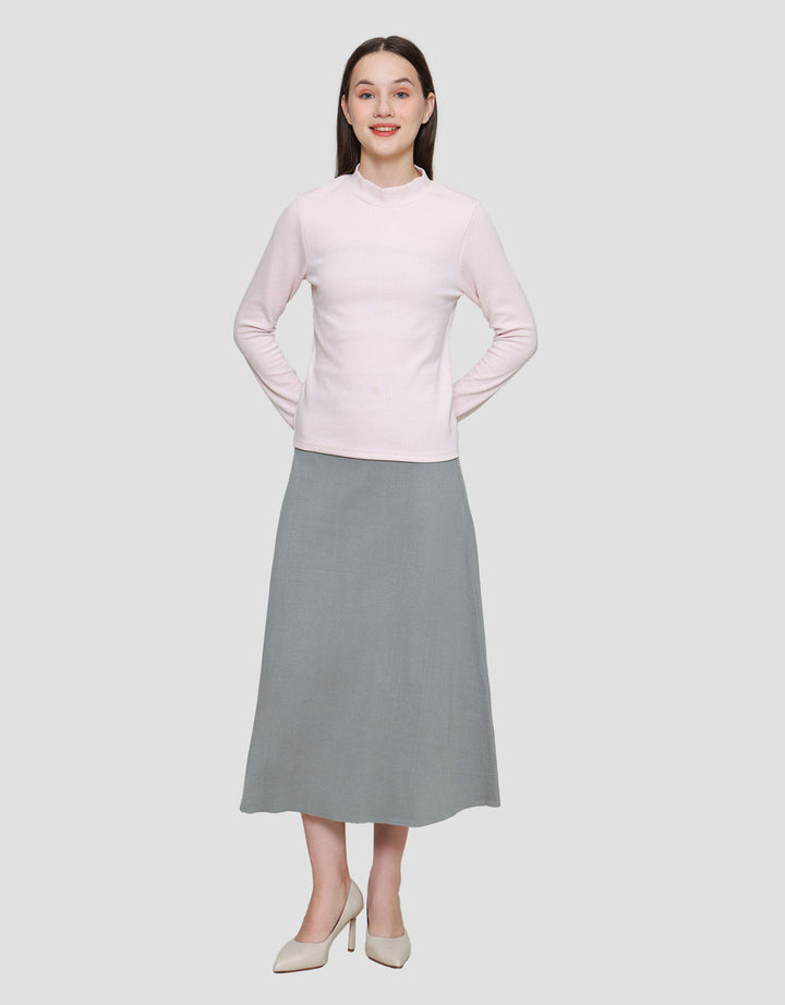 Suko Rib Long Sleeve Kaos Lengan Panjang Wanita