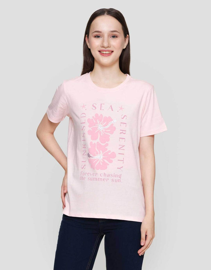 Nevada Comb Summer Surf Sessions Kaos Lengan Pendek Wanita
