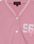 Nevada Varcity Embro Number Ribbon Jaket Bomber Anak Perempuan