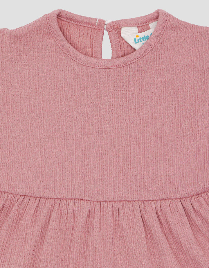 Little M Textured Cringcle Dress Bayi