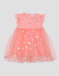 Little M Sequin Heart Dress Bayi