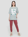 Disney Oversize Print Alien Toy Story Kaos Lengan Pendek Wanita