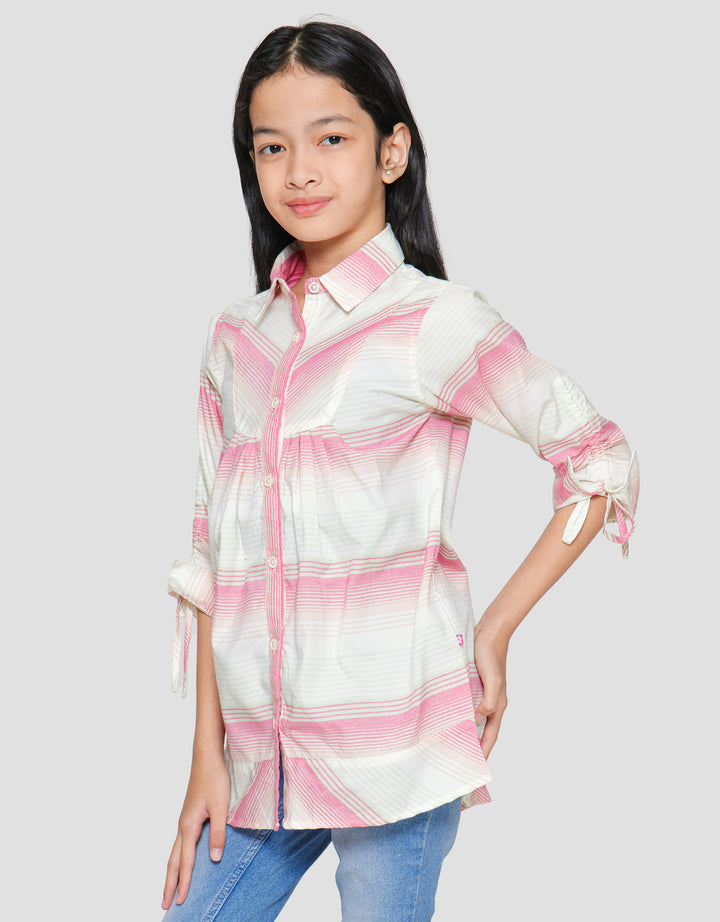Cardinal Kids Girl Stripe Kombinasi Tunik Anak Perempuan