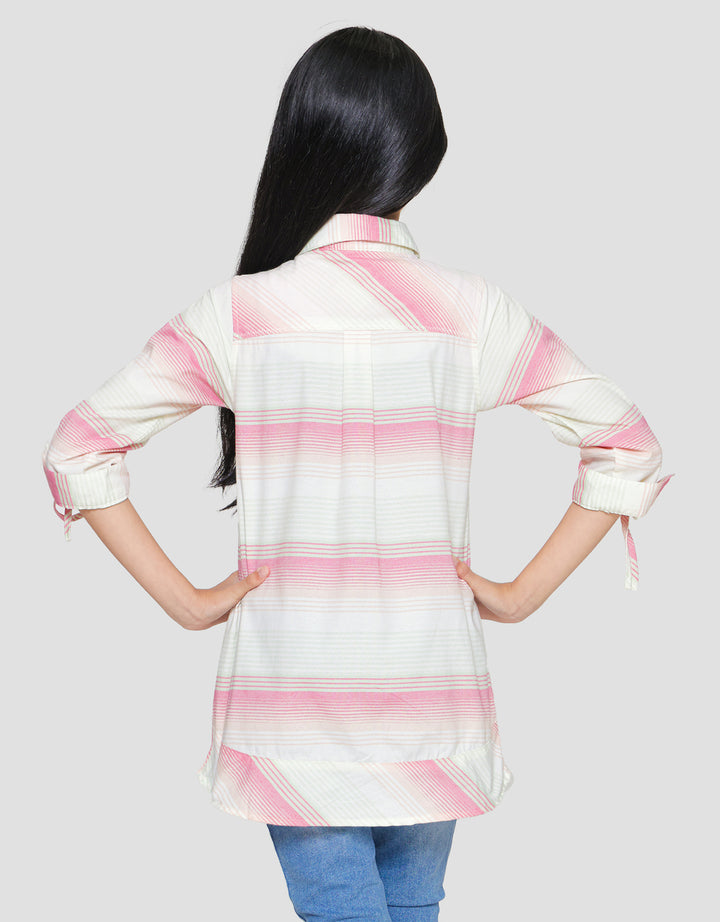 Cardinal Kids Girl Stripe Kombinasi Tunik Anak Perempuan