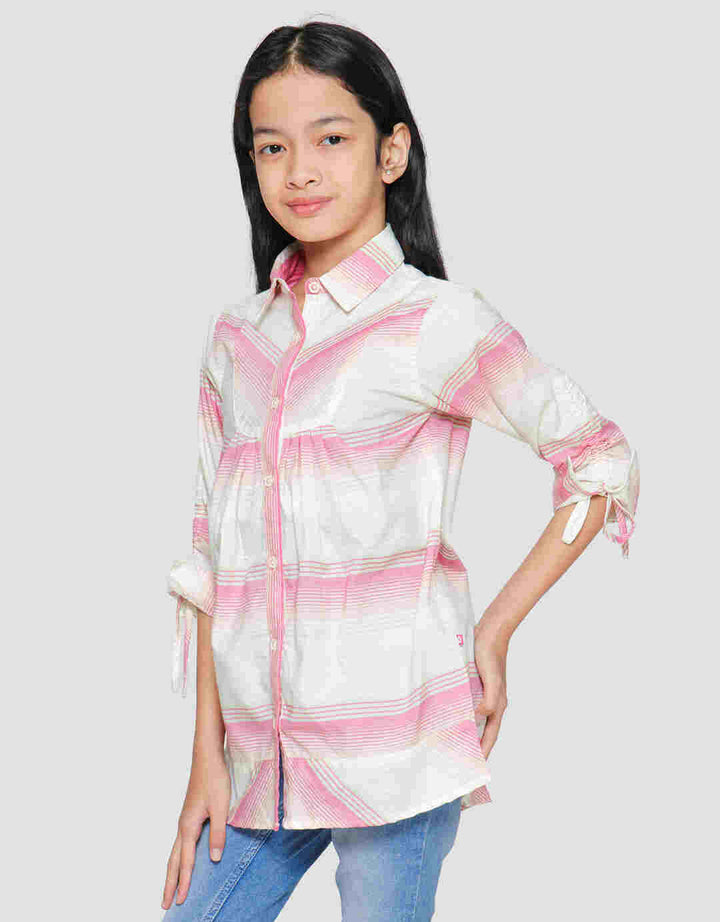 Cardinal Kids Girl Stripe Kombinasi Tunik Anak Perempuan