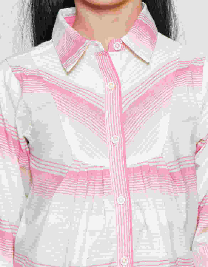 Cardinal Kids Girl Stripe Kombinasi Tunik Anak Perempuan