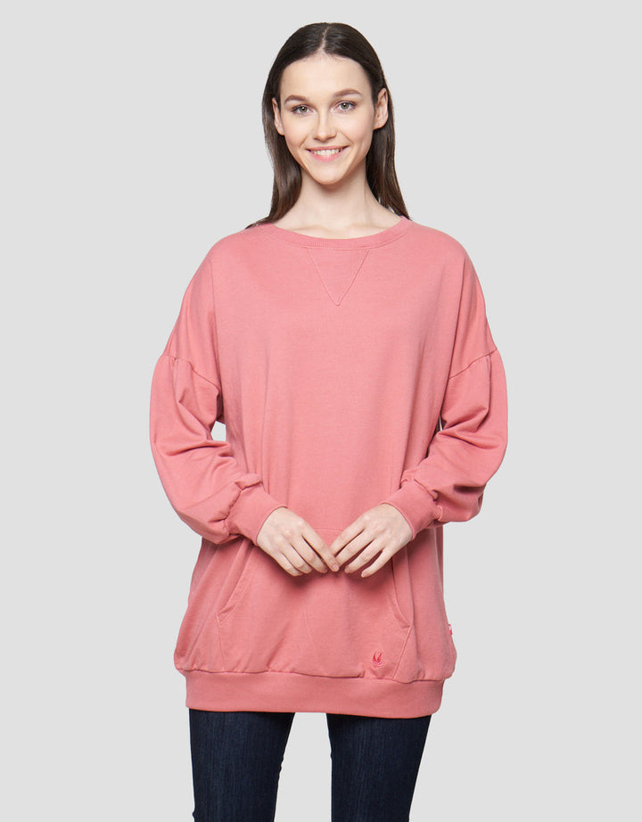 Cardinal Girl Round Neck Sweater Wanita