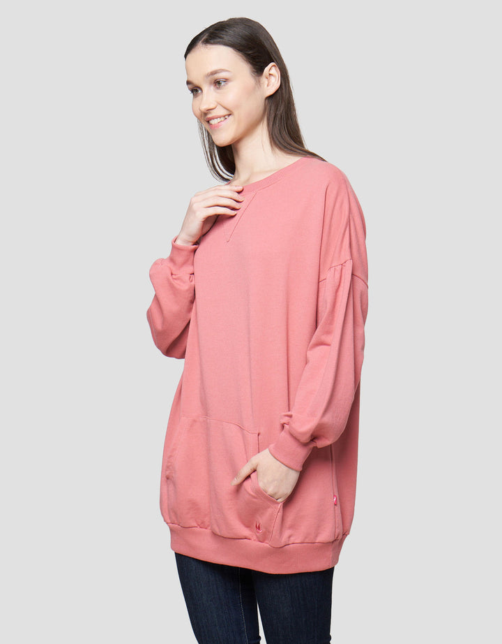Cardinal Girl Round Neck Sweater Wanita
