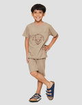 Little M In To Wilderness Bear Pakaian Setelan Anak Laki-laki