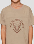Little M In To Wilderness Bear Pakaian Setelan Anak Laki-laki