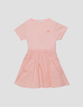 Little M Combi Rib Woven Midi Dress Anak Perempuan
