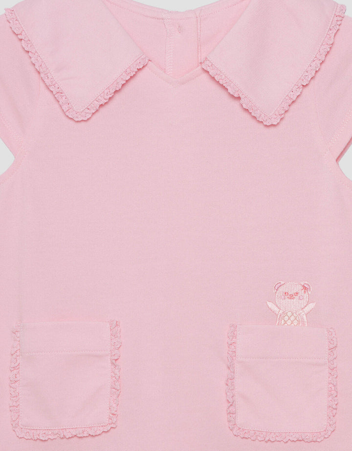 Little M Kantong Bear Dress Anak Perempuan