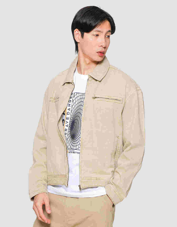 Nevada Embro Denim Jaket Pria