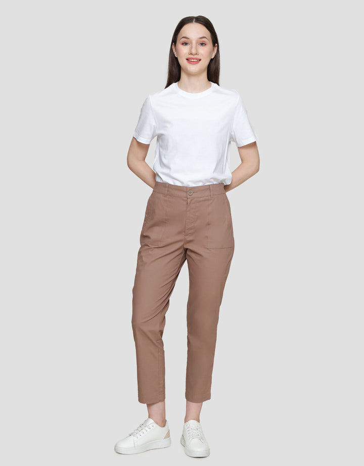 Connexion Ankle Baby Canvas Celana Panjang Wanita