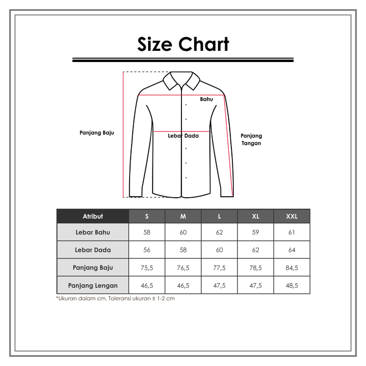Size Chart_Annisa_Kemeja Formal