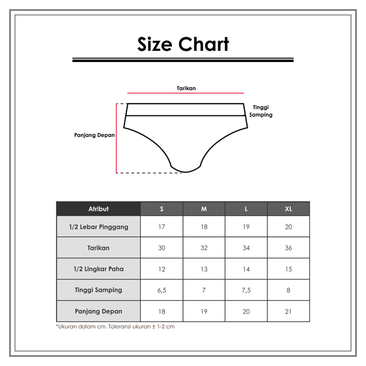 Size Chart_Character_Pakaian Dalam & Baju Tidur Bayi_Underwear