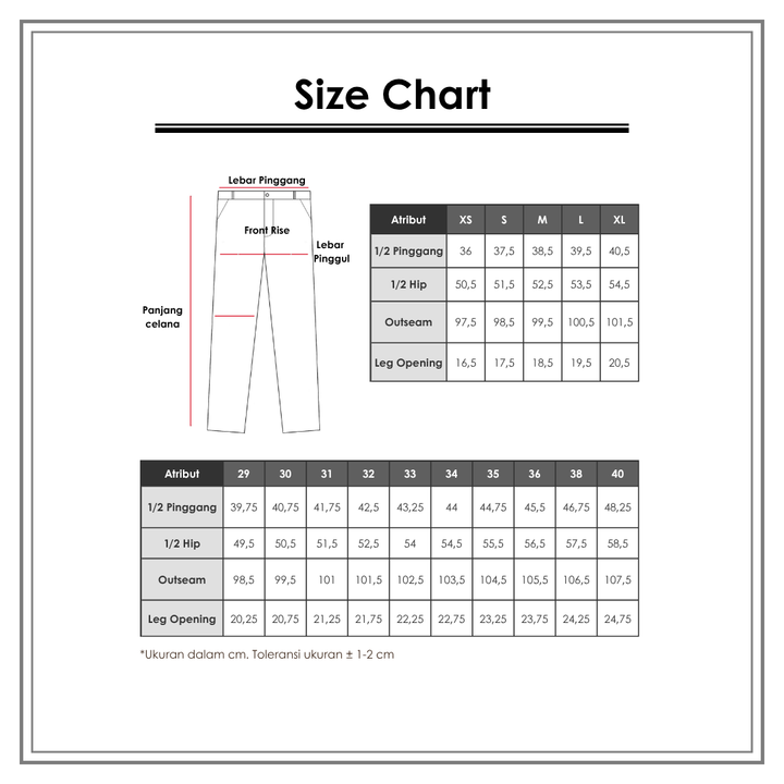 Size Chart_Cole_Pria_Bawahan_Celana Panjang
