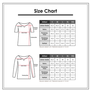 Size Chart_Connexion_Wanita_Atasan_Blouse
