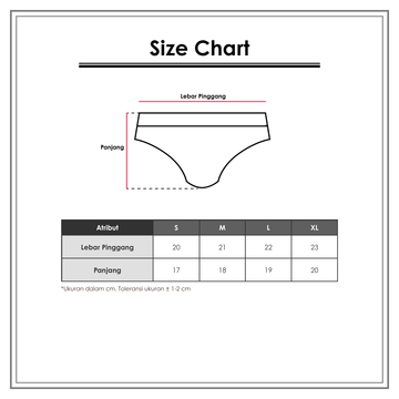 Size Chart_Disney_Pakaian Dalam & Baju Tidur Bayi_Underwear