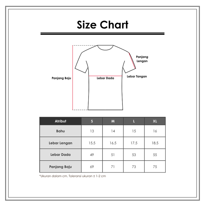 Size Chart_Disney_Pria_Atasan_Kaos
