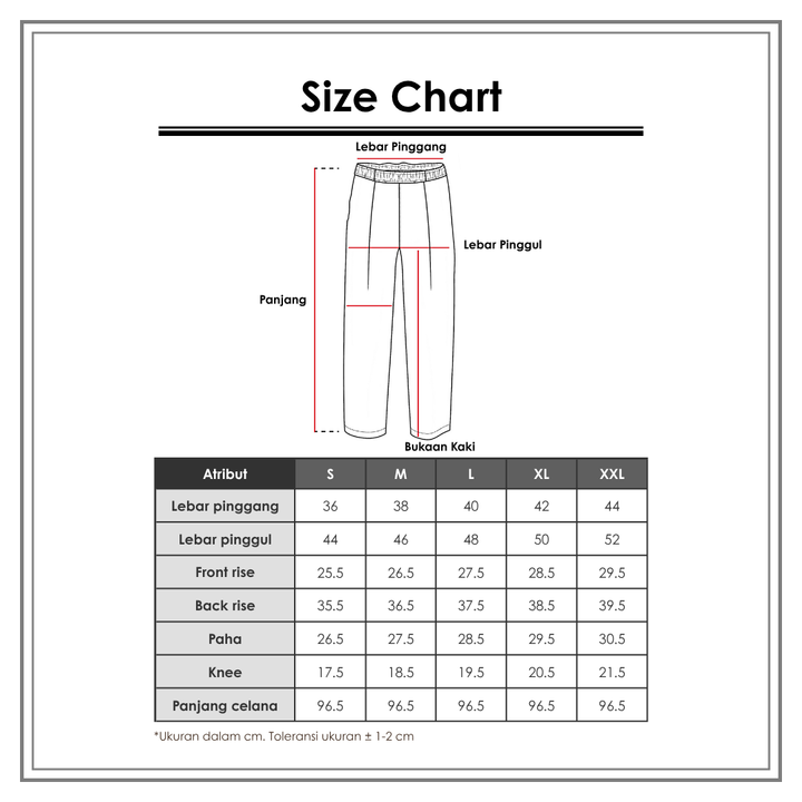 Size Chart_Disney_Pria_Bawahan_Chinos