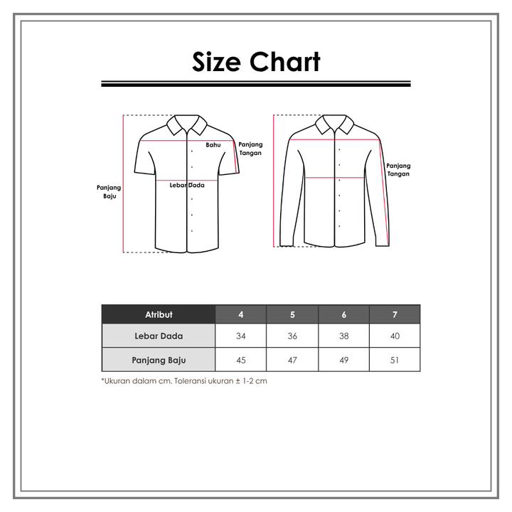 Size Chart_Little M_Wanita_Atasan Anak Laki-Laki_Kemeja