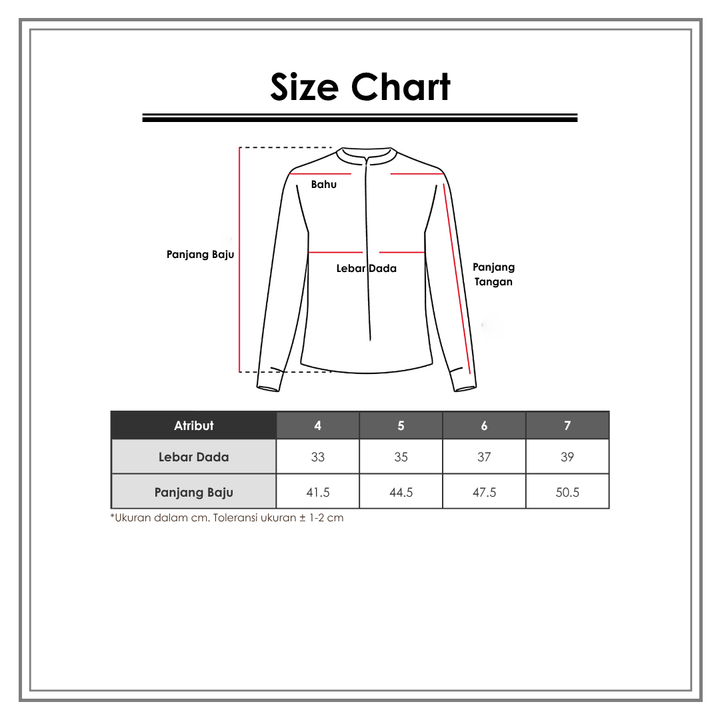 Size Chart_Little M_Wanita_Outerwear Anak Laki-Laki_Jaket