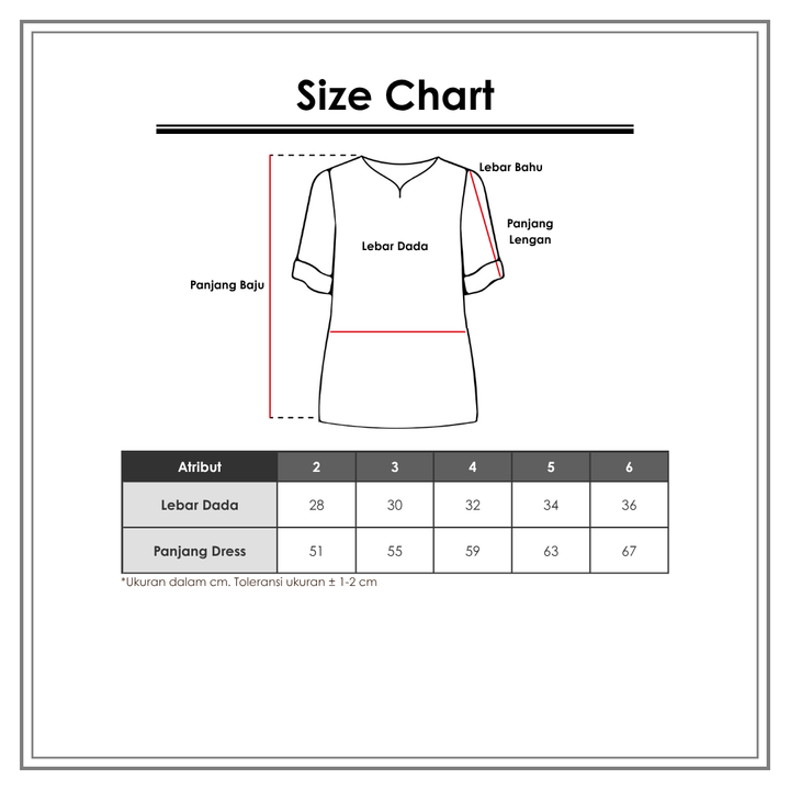 Size Chart_Little M_Wanita_Setelan Anak Perempuan_ 