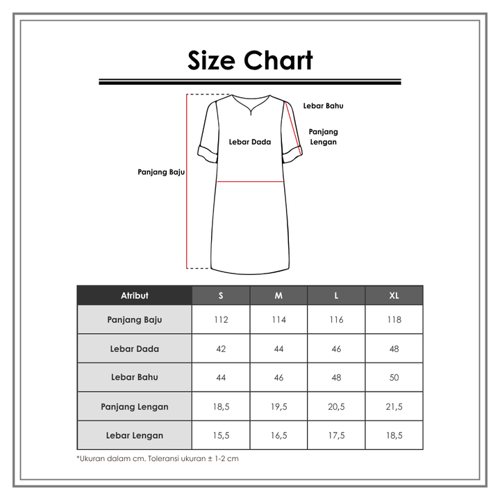 Size Chart_Nevada_Wanita_Pakaian Dalam & Baju Tidur_Gaun Tidur