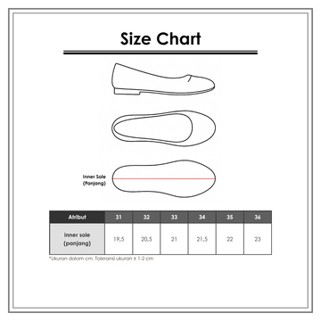 Size Chart_Nevada Shoes_Sepatu Anak Perempuan_Sneakers
