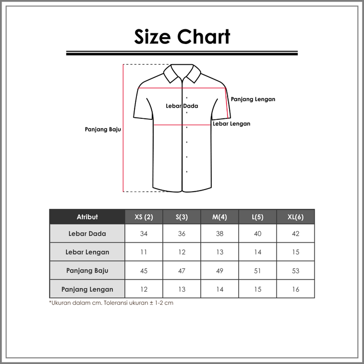 Size Chart_Nevada_Atasan Anak Laki-Laki_Kaos
