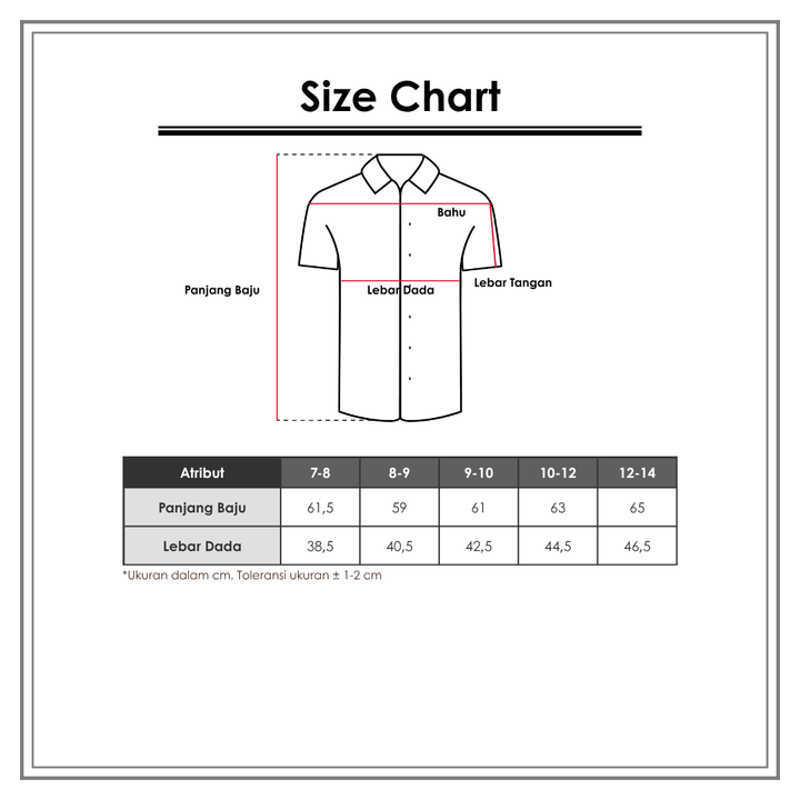 Size Chart_Nevada_Anak Laki-Laki_Atasan Anak Laki-Laki_Kemeja