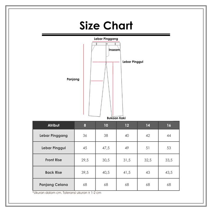 Size Chart_St Yves_Chinos