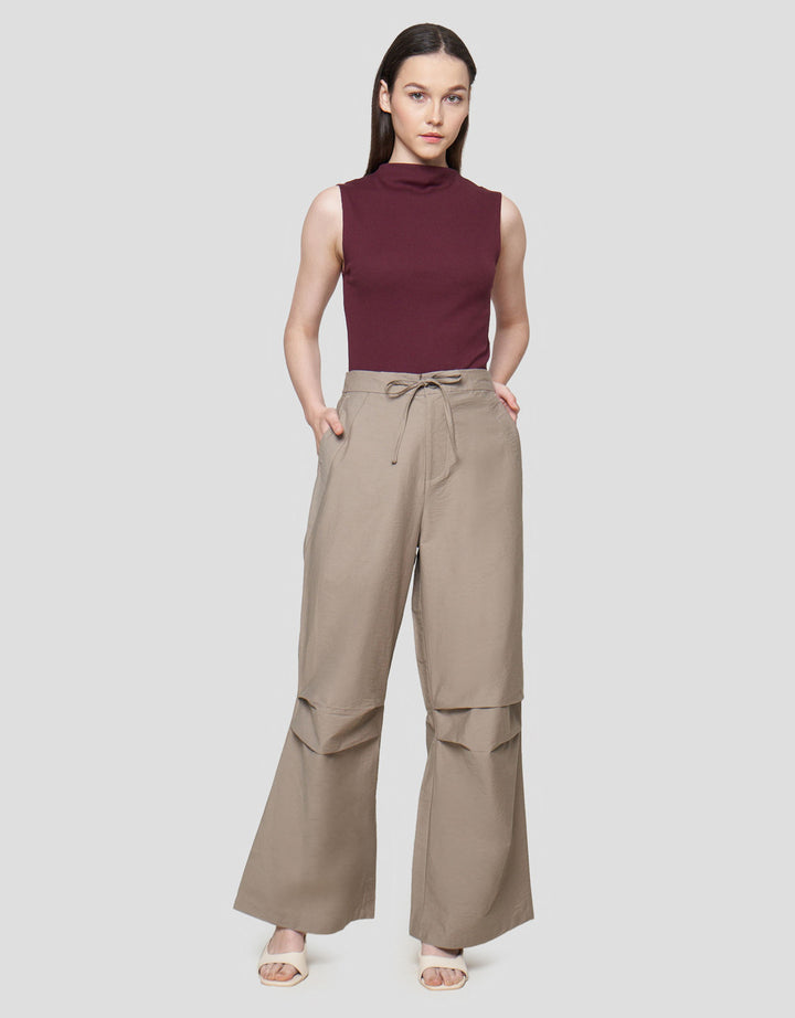 Nevada Double Pleats Wide Leg Celana Panjang Wanita