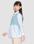 Nevada Solid Combi Girls Shirt