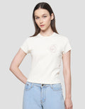 Suko Crop Graphic Kaos Wanita