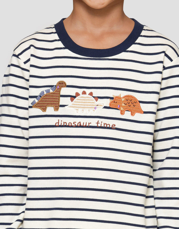 Little M Salur Aplikasi Dn Sweater Anak Laki-laki