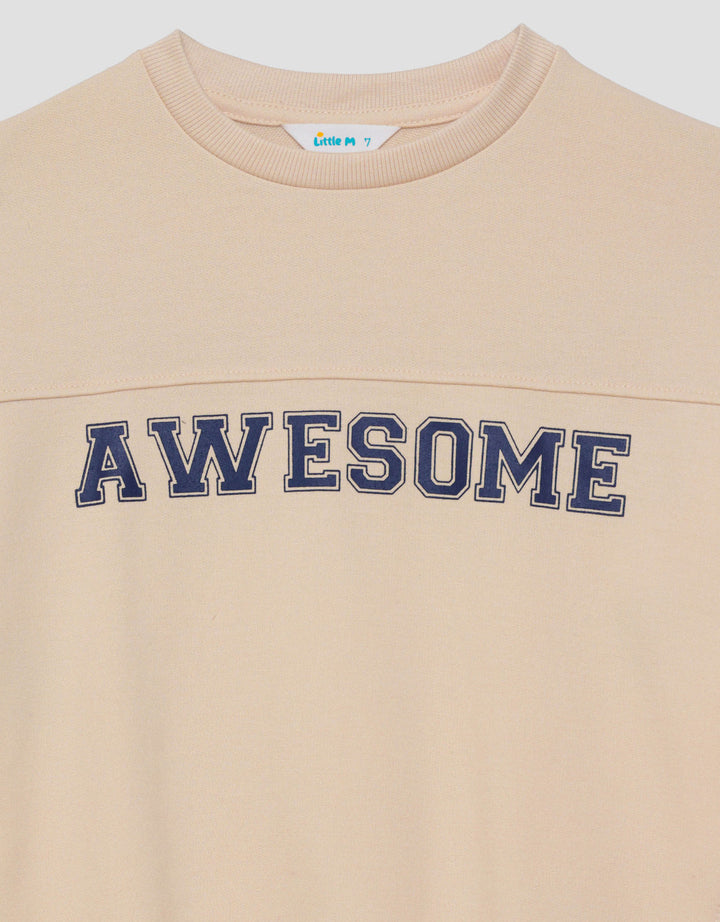 Little M Cut Sewn Awesome Sweater Anak Laki-laki