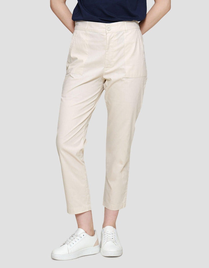 Connexion Ankle Baby Canvas Celana Panjang Wanita