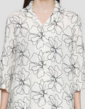 St. Yves Woven Outline Flower Setelan Piyama Wanita