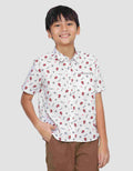 Marvel Spiderman Face Fullprint Kemeja Lengan Pendek Anak Laki-Laki