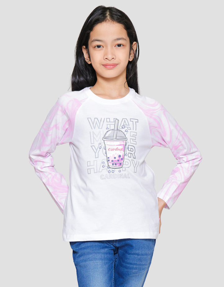 Cardinal Kids Girl Bubble Drink Kaos Anak Perempuan