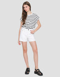 Nevada Basic Roll Up Women's Denim Shorts
