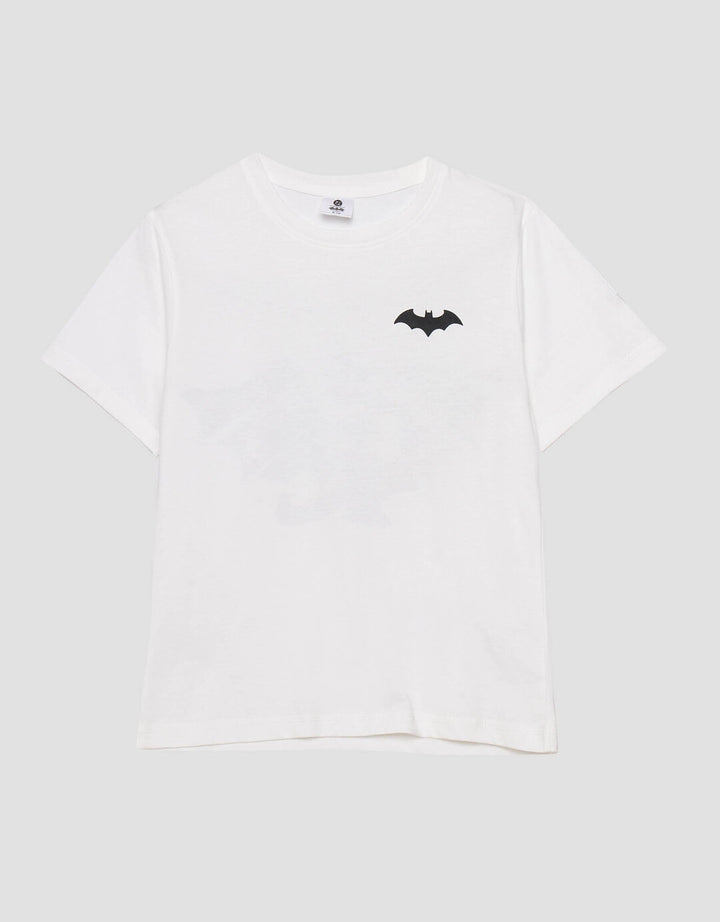 Character Batman Logo Print Kaos Anak Laki-laki