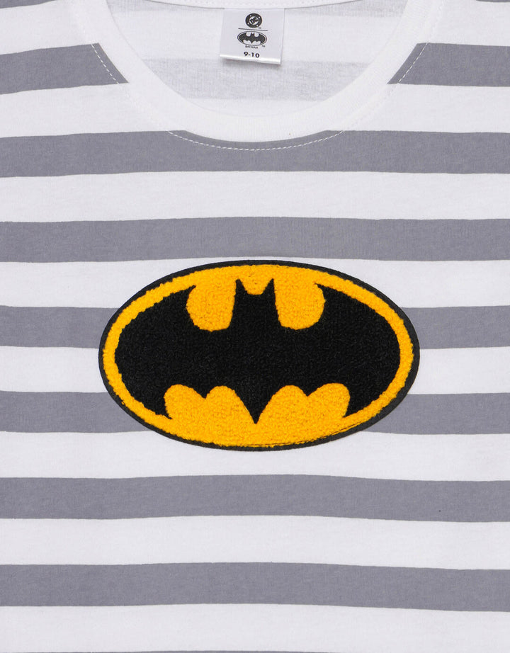 Character Batman Salur Logo Handuk Kaos Anak Laki-laki